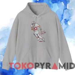 Christian McCaffrey Superstar Pose Shirt 3 Christian Mccaffrey Superstar Pose Shirt Grey Hoodie