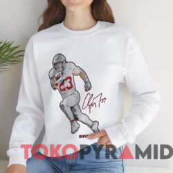 Christian McCaffrey Superstar Pose Shirt 2 Christian Mccaffrey Superstar Pose Shirt White Sweatshirt