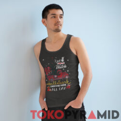 Christmas Car I Just Want To Watch Hallmark Christmas Movies All Day Tank Top