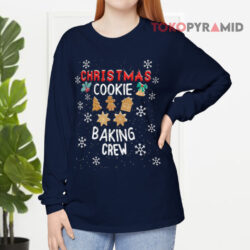 Christmas Cookie Baking Crew Cookie Exchange Santa Long sleeved