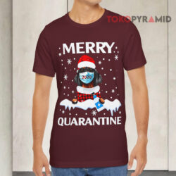 Christmas Dog Dachshund Face Mask Merry Quarantine Sweatshirt 2 Christmas Dog Dachshund Face Mask Merry Quarantine T shirt