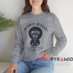 Chrome Hearts x Bape Baby Milo T-shirt 3 Chrome Hearts X Bape Baby Milo T shirt Grey Sweatshirt