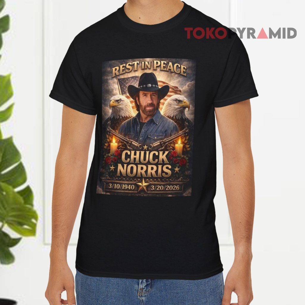 Chuck Norris Rest In Peace Rip Black T shirt Chuck Norris Rest In Peace Rip Black T shirt