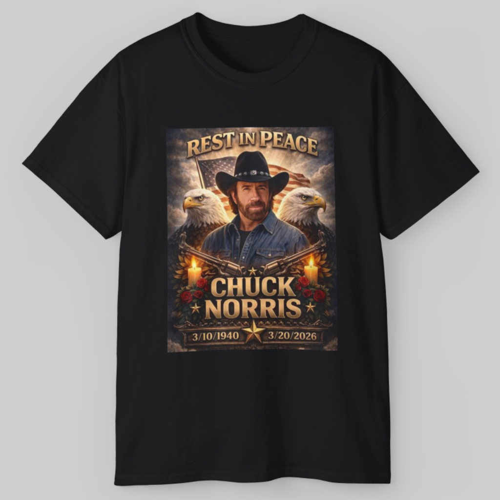 Chuck Norris Rest In Peace Rip T shirt Chuck Norris Rest In Peace Rip T shirt