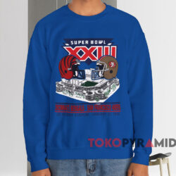 Cincinnati Bengals vs San Francisco 49ers T-shirt 3 Cincinnati Bengals Vs San Francisco 49ers T shirt Blue Sweatshirt