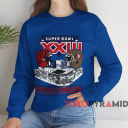 Cincinnati Bengals vs San Francisco 49ers T-shirt 4 Cincinnati Bengals Vs San Francisco 49ers T shirt Blue Sweatshirt