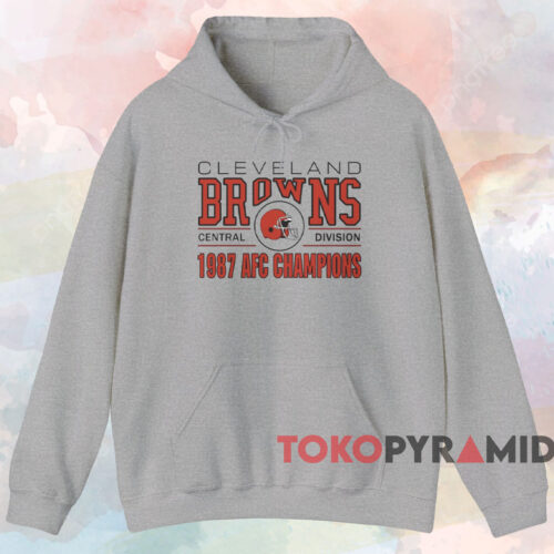 Cleveland Browns 1987 Afc Champions Shirt Grey Hoodie Cleveland Browns 1987 Afc Champions Shirt Grey Hoodie