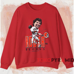Cleveland Browns Bernie Kosar Caricature Shirt 3 Cleveland Browns Bernie Kosar Caricature Shirt Red Sweatshirt
