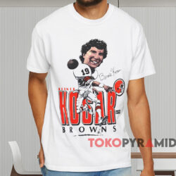 Cleveland Browns Bernie Kosar Caricature Shirt White T shirt