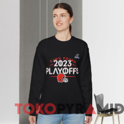 Cleveland Browns Dawg Pound 2023 Nfl Playoffs T shirt Black Sweatshirt