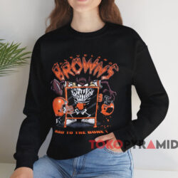 Cleveland Browns Taz Bad To The Bone Shirt 4 Cleveland Browns Taz Bad To The Bone Shirt Black Sweatshirt