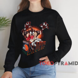 Cleveland Browns Taz Looney Tunes Shirt 4 Cleveland Browns Taz Looney Tunes Shirt Black Sweatshirt
