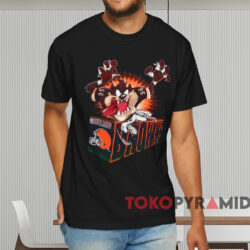 Cleveland Browns Taz Looney Tunes Shirt Black T shirt