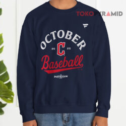 Cleveland Guardians 2025 Mlb Postseason Navy Sweatshirt