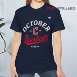 Cleveland Guardians 2025 MLB Postseason Shirt 4 Cleveland Guardians 2025 Mlb Postseason Navy T shirt