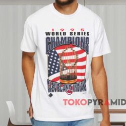 Cleveland Indians 1995 World Series Champions Shirt White T shirt