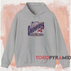 Cleveland Indians 1997 American League Champions Shirt Grey Hoodie
