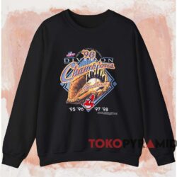Cleveland Indians 1998 Division Champions Shirt 4 Cleveland Indians 1998 Division Champions Shirt Black Sweatshirt