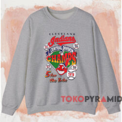 Cleveland Indians 5 For The Tribe Shirt 3 Cleveland Indians 5 For The Tribe Shirt Grey Sweatshirt