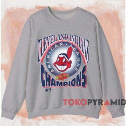 Cleveland Indians American League Champions Shirt 4 Cleveland Indians American League Champions Shirt Grey Sweatshirt