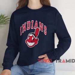 Cleveland Indians Big Logo Shirt 4 Cleveland Indians Big Logo Shirt Navy Sweatshirt