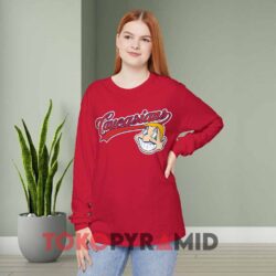 Cleveland Indians Caucasians Shirt 2 Cleveland Indians Caucasians Red Long sleeved