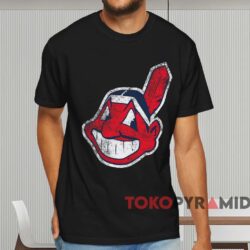 Cleveland Indians Chief Wahoo Vintage Logo Shirt 1 Cleveland Indians Chief Wahoo Vintage Logo Shirt Black T shirt