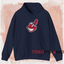 Cleveland Indians Chief Wahoo Vintage Logo Shirt 2 Cleveland Indians Chief Wahoo Vintage Logo Shirt Navy Hoodie