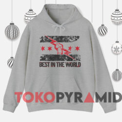 CM Punk Best in The World T-Shirt 2 Cm Punk Best In The World T shirt Grey Hoodie
