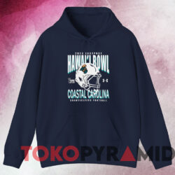 Coastal Carolina Chanticleers 2023 Easypost Hawaii Bowl T-shirt 3 Coastal Carolina Chanticleers 2023 Easypost Hawaii Bowl T shirt Navy Hoodie