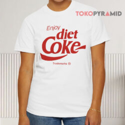 Coca cola Enjoy Diet Coke Trademarks White T shirt