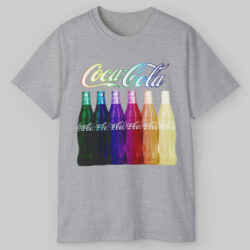 Coca cola Rainbow Multi Bottles T shirt