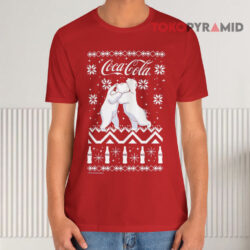 Coca-Cola Ugly Polar Bear Hug Sweatshirt 3 Coca cola Ugly Polar Bear Hug Red T shirt