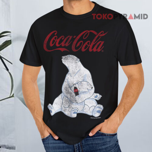 Coca cola Vintage Faded Pair Of Polar Bears Black T shirt Coca cola Vintage Faded Pair Of Polar Bears Black T shirt