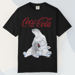 Coca cola Vintage Faded Pair Of Polar Bears T shirt
