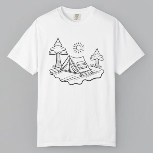 Coloring For A Camp T shirt Coloring For A Camp T shirt