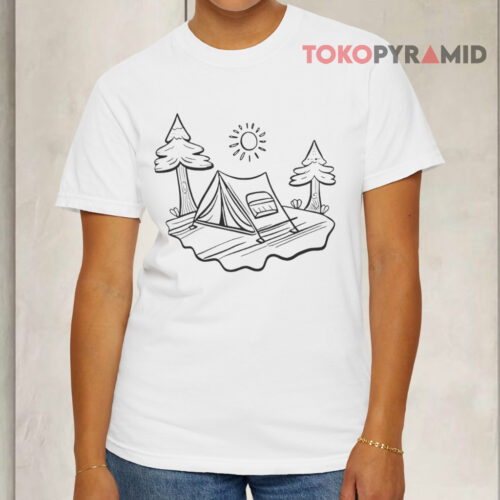 Coloring For A Camp White T shirt Coloring For A Camp White T shirt