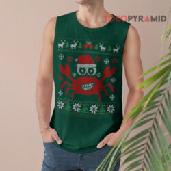 Crab Santa Ugly Christmas Sweatshirt 2 Crab Santa Ugly Christmas Tank Top