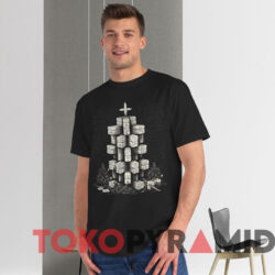 Crossword Puzzles Christmas Graphic T shirt Black T shirt