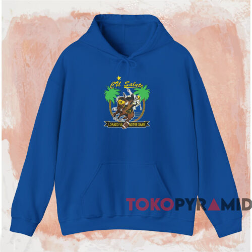 Cu Salute Lorado Vs Notre Dame Shirt Blue Hoodie Cu Salute Lorado Vs Notre Dame Shirt Blue Hoodie