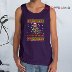 Cute Cat Christmas Hat Light Funny Lover Holiday Ugly Christmas Sweatshirt 3 Cute Cat Christmas Hat Light Funny Lover Holiday Ugly Christmas Tank Top
