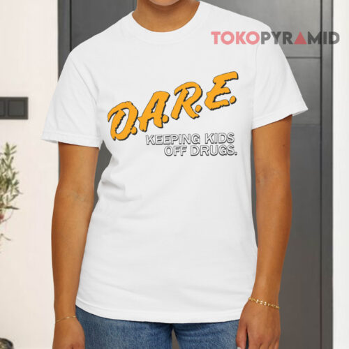D a r e Keeping Kids Off Drugs White T shirt D a r e Keeping Kids Off Drugs White T shirt