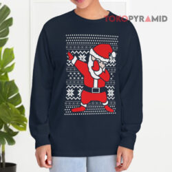 Dabbin' Santa Ugly Christmas Long sleeved