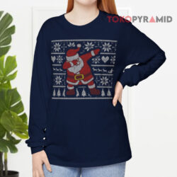 Dabbing Santa Ugly Christmas Long sleeved