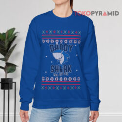 Daddy Shark Ugly Christmas Sweatshirt 4 Daddy Shark Ugly Christmas Blue Sweatshirt