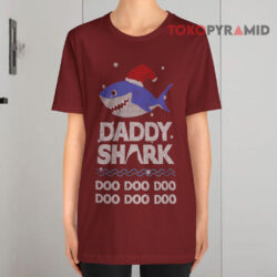 Daddy Shark Ugly Christmas Hat Sweatshirt 2 Daddy Shark Ugly Christmas T shirt