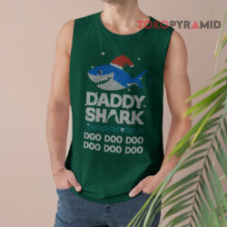 Daddy Shark Ugly Christmas Hat Sweatshirt 3 Daddy Shark Ugly Christmas Tank Top