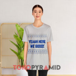 Dak Prescott Here We Go Cowboys Christmas Sweatshirt 3 Dak Prescott Here We Go Cowboys Christmas Grey T shirt