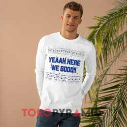 Dak Prescott Here We Go Cowboys Christmas White Long sleeved
