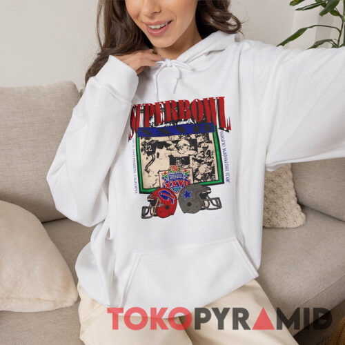 Dallas Cowboys Buffalo Bills 1993 Super Bowl XXVII Champions Pasadena Hoodie